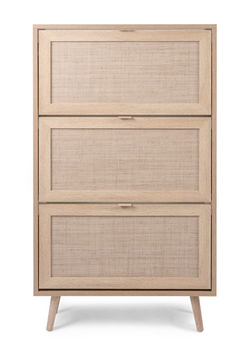 Kenkäkaappi BORA 49A sonoma tammi/rottinki-imitaatio