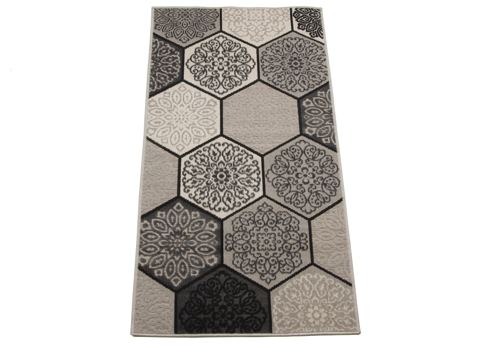 Matto KYLÄ (beige/harmaa rombi) 80x150
