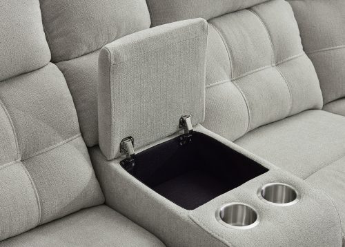 Alternative view of Recliner-kulmasohva TURKU kermanvalkoinen