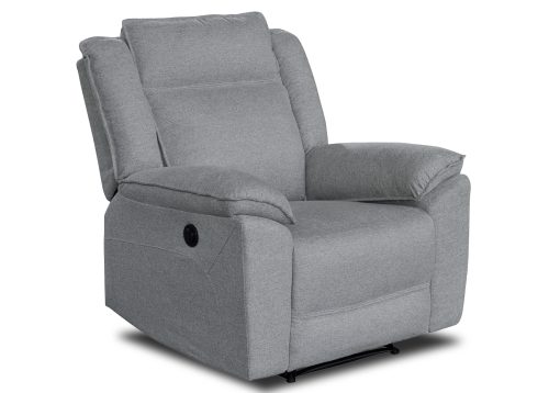 Recliner-nojatuoli GOSTI vaaleanharmaa (sähköinen)
