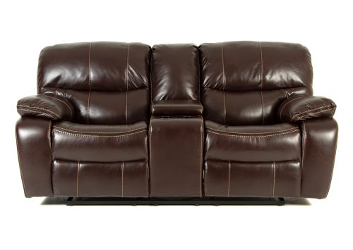 Recliner-sohva DENVER 2-istuttava ruskea PU