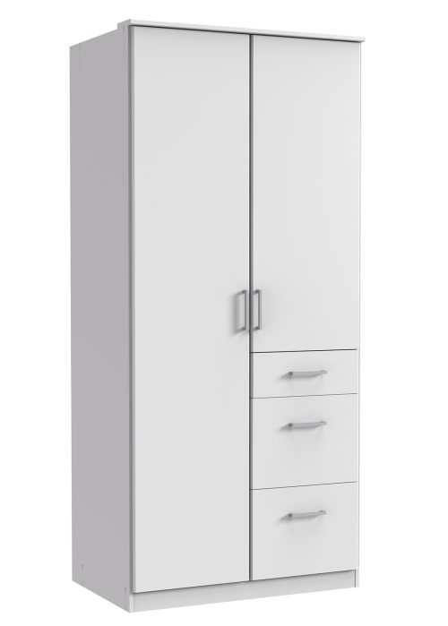 Vaatekaappi KLIK valkoinen 90x199x58
