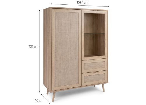 Alternative view of Vitriini BORA 53A sonoma tammi/rottinki-imitaatio