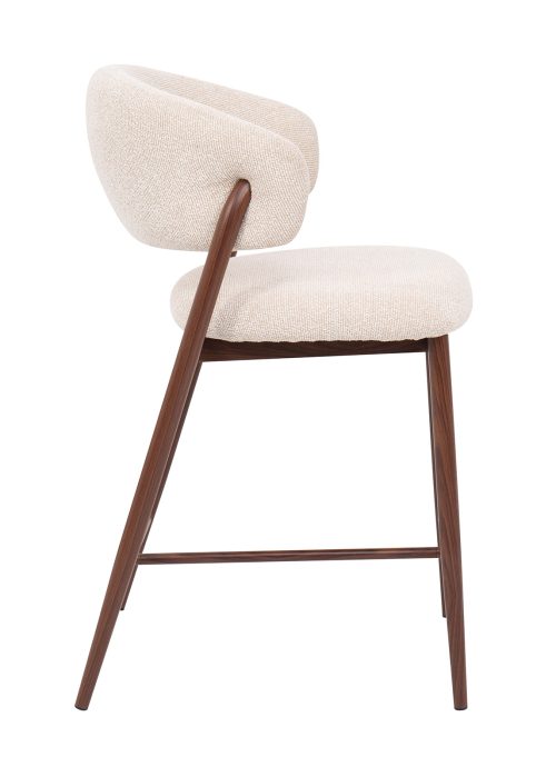 Alternative view of Baarituoli THOMAS beige/pähkinä