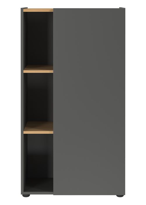 Alternative view of Hylly ADAM 2232 grafiitti/tammi