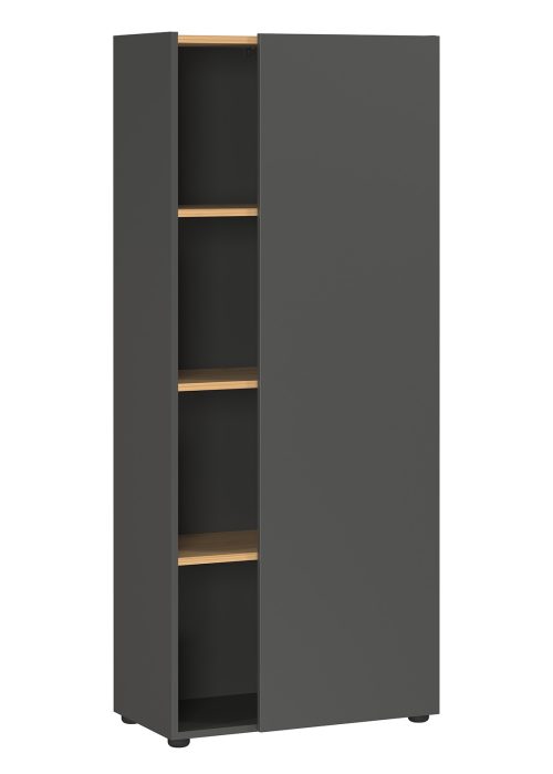 Hylly ADAM 2233 grafiitti/tammi