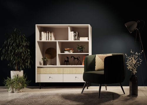 Alternative view of Hylly MADISON 4 beige/tammi