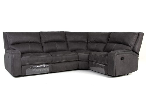 Kulmarecliner-sohva X-500 tummanharmaa