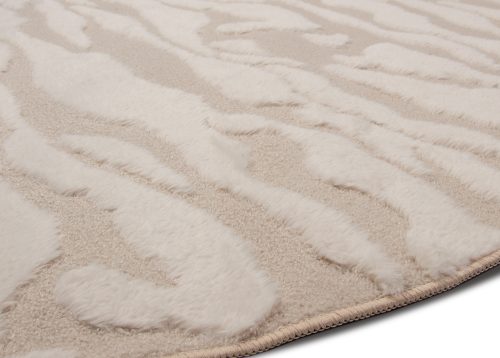 Alternative view of Matto FRANCESCA valkoinen/beige pyöreä