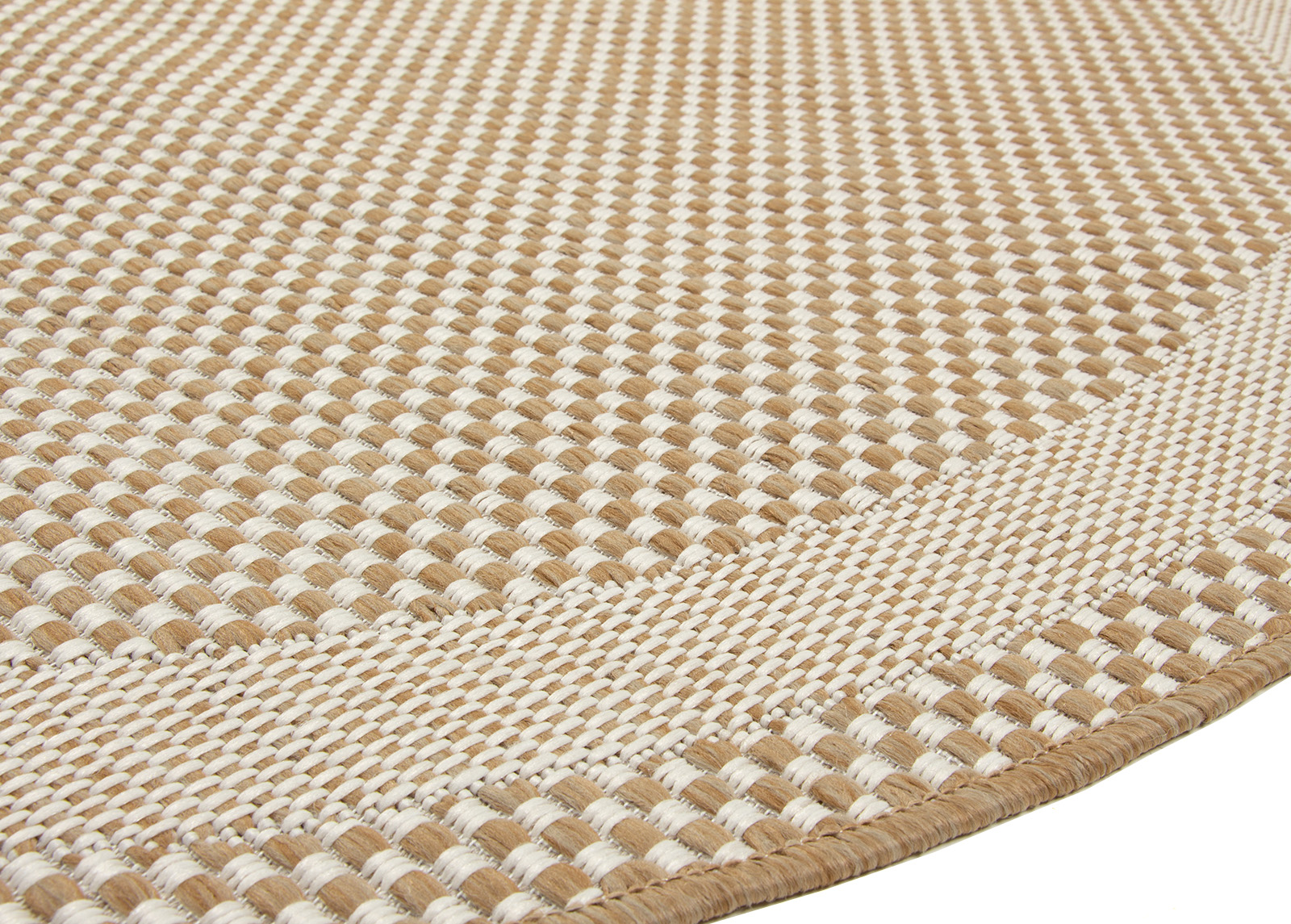 Matto TAPIO beige / hopea / pyöreä - Image 2