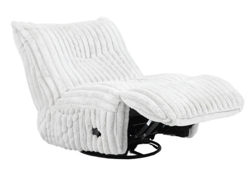 Alternative view of Nojatuoli-recliner SAMUEL valkoinen tekstuurikangas