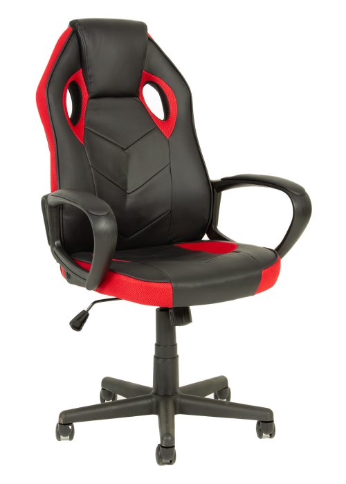 Pelituoli MIKA 611386 musta/punainen