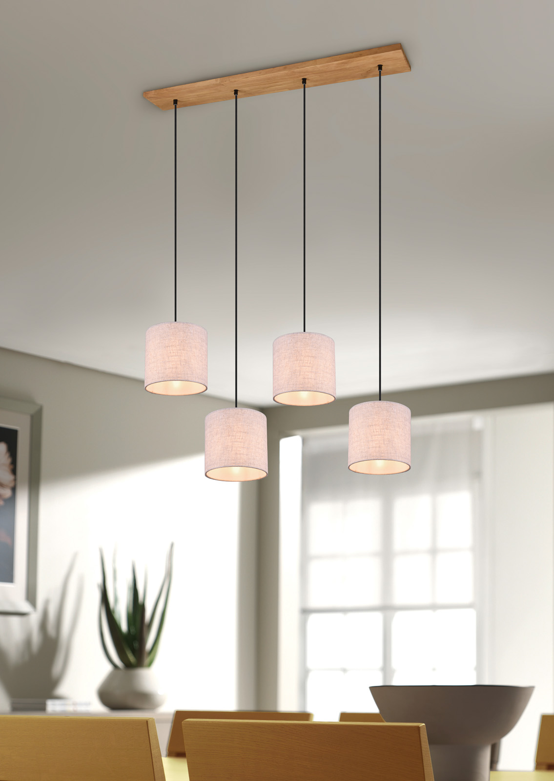 Riippuvalaisin ELISA 4-polttimo antiikkinikkeliä - Image 3