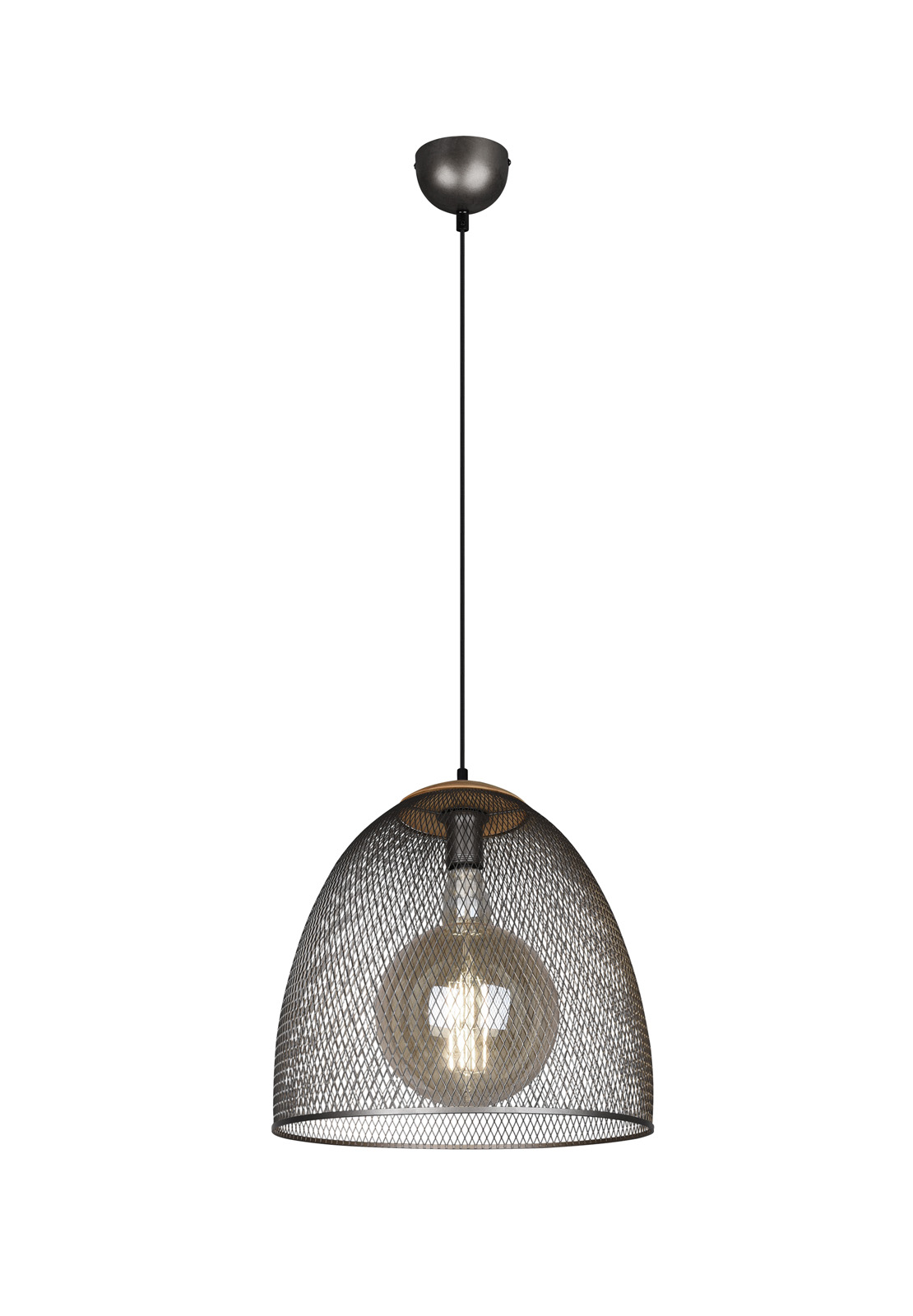 Riippuvalaisin IVY 40 cm antiikkinikkeliä