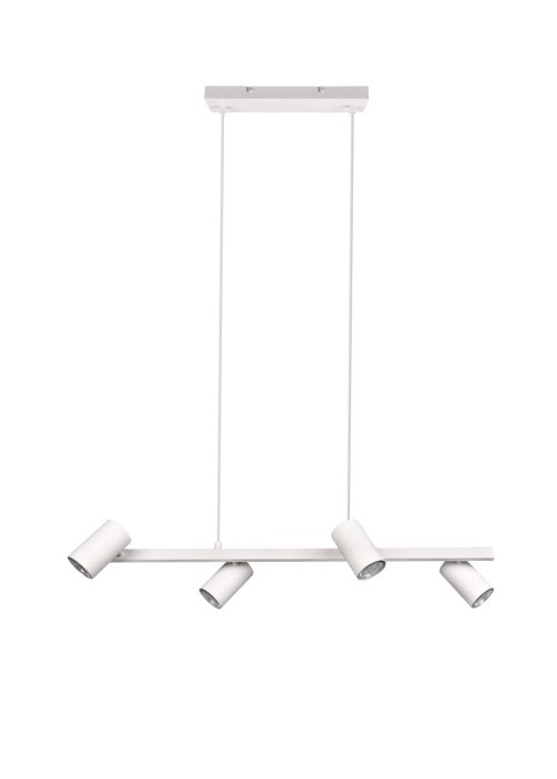 Alternative view of Riippuvalaisin MARTA 4-lamppuinen 80 cm mattavalkoinen