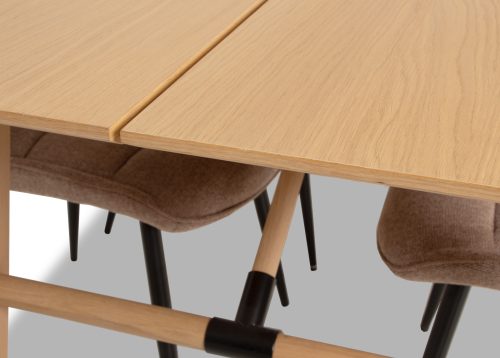 Alternative view of Ruokailuryhmä JULIETTE pöytä tammi 4 tuolia HDC 213023 beige