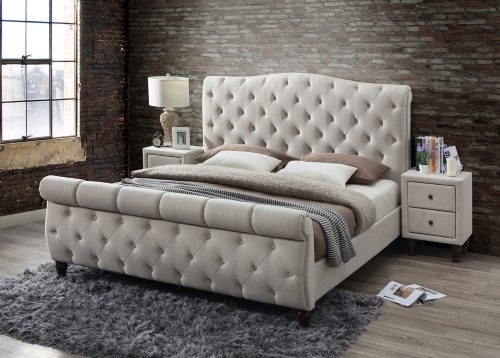 Sänky LENOX beige (Oat White)