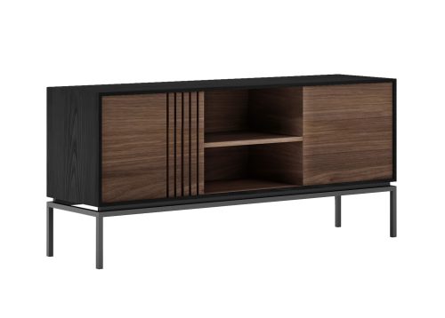 TV-taso 22806 musta tammi/pähkinä