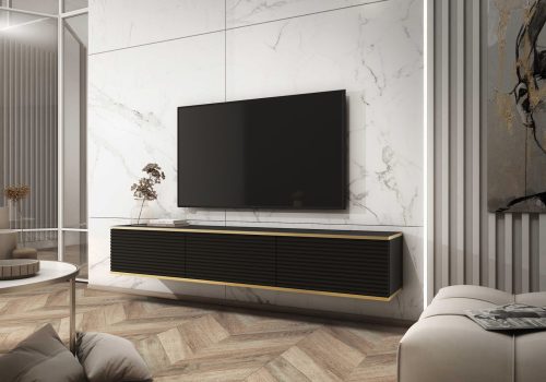 Alternative view of TV-taso OIVA MDF musta