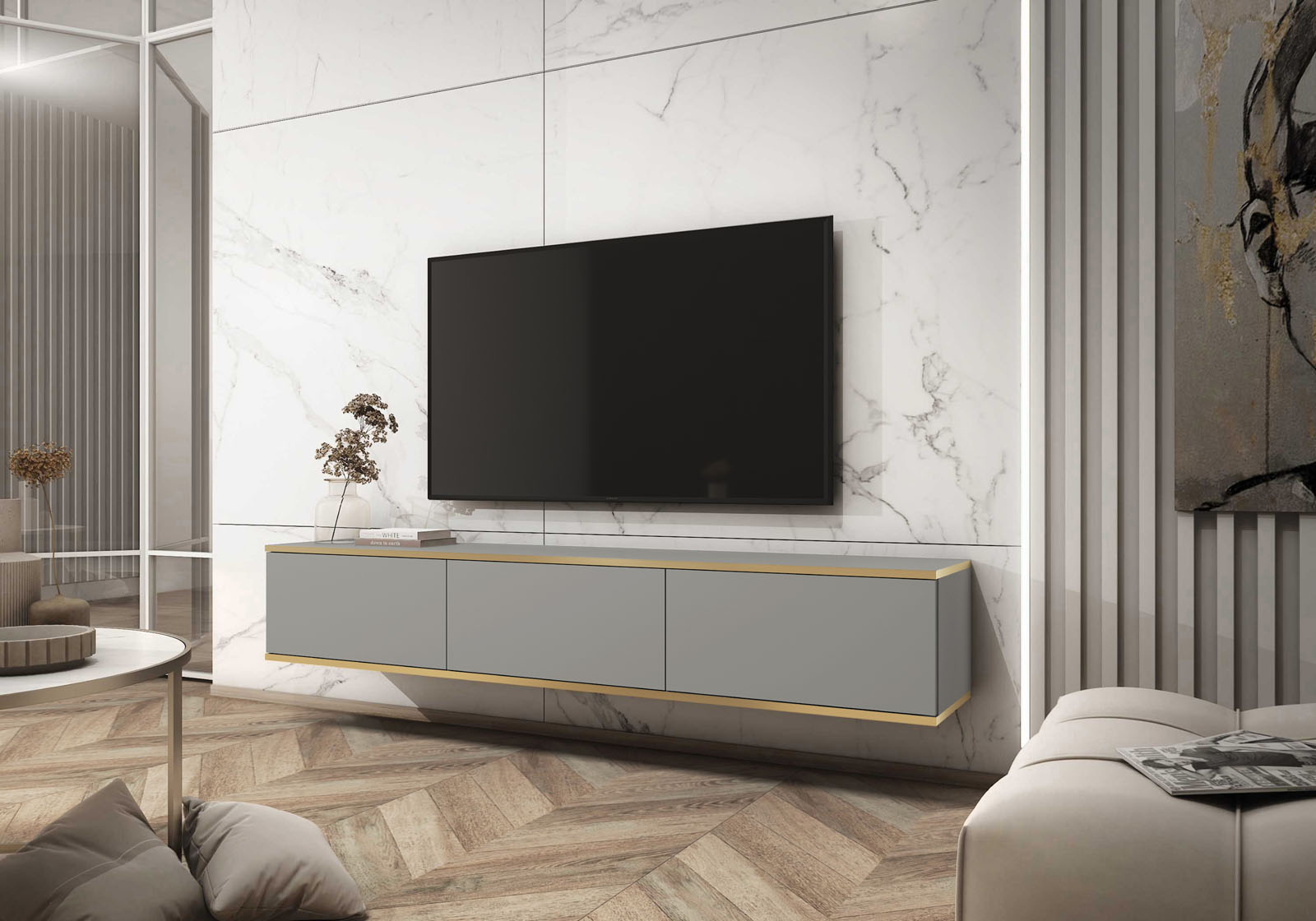 TV-taso OIVA harmaa - Image 2