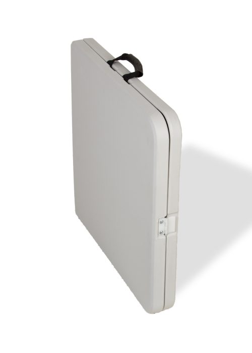 Alternative view of Taittopöytä QUINN 122 cm vaaleanharmaa, säädettävä korkeus