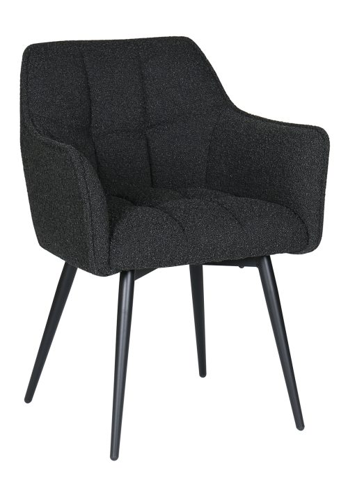 Tuoli SUSANNA musta boucle-kuvio